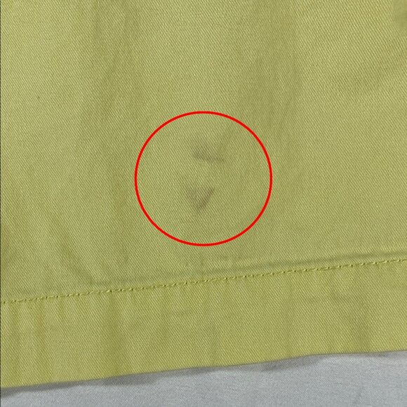 LOFT womens bright yellow basic flat front 6" inseam chino - size 6 - Picture 7 of 11